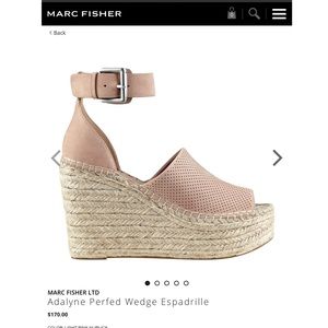 Marc Fisher Adalyne Wedge Espadrille NEW WITH TAGS